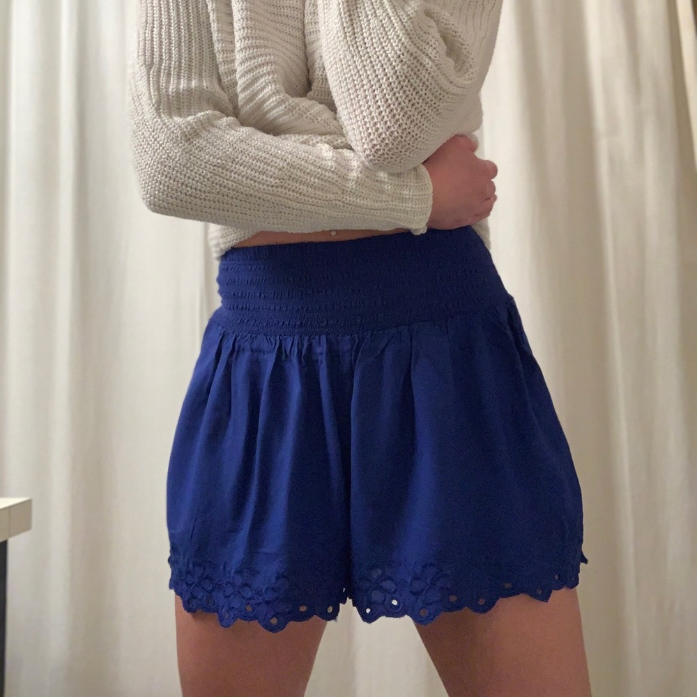 American Eagle Outfitters Royal Blue Flow Shorts